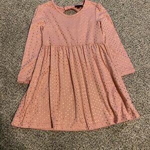 Adorable Pink Polka Dot Kids Dress